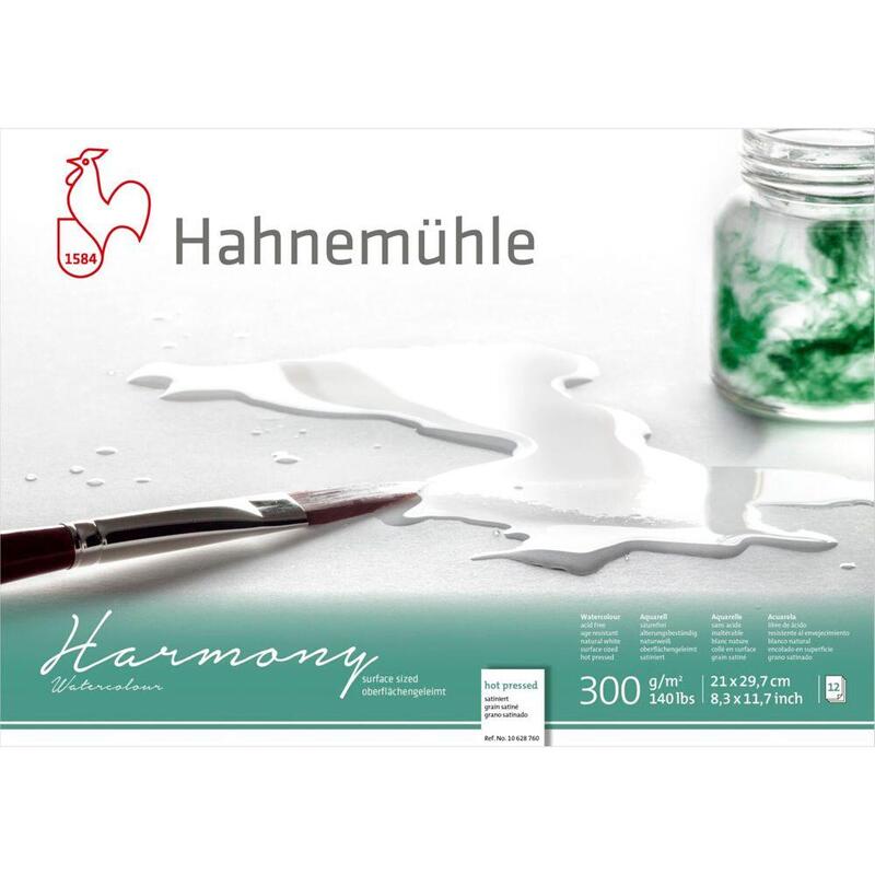 Hahnemühle Harmony Watercolour Hot Pressed 12 Sheets 300g A4