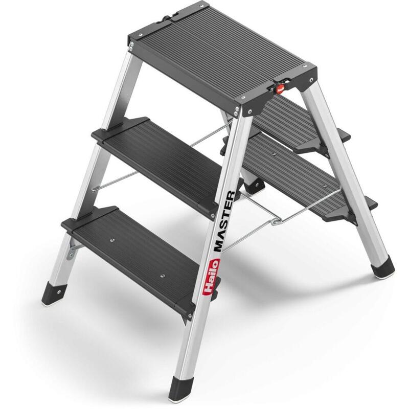 Hailo Master D70 2-3 Steps Double-Sided Folding Ladder