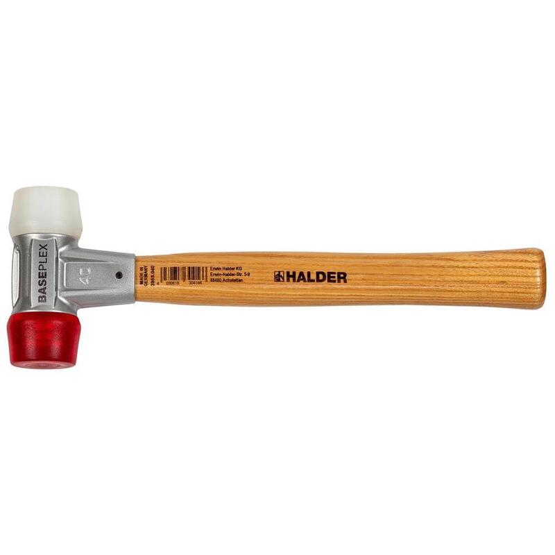 Halder Baseplex Mallets W. Zinc Die Cast Housing & Wooden Handle