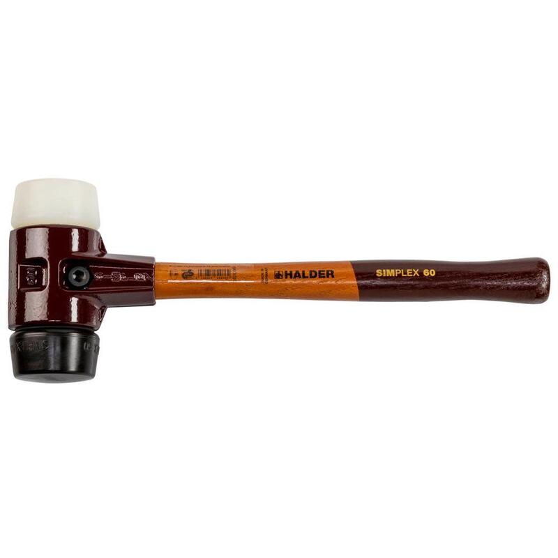 Halder Simplex Soft-Face Mallet 60 Comp. Rubber/Nylon Te Simplex
