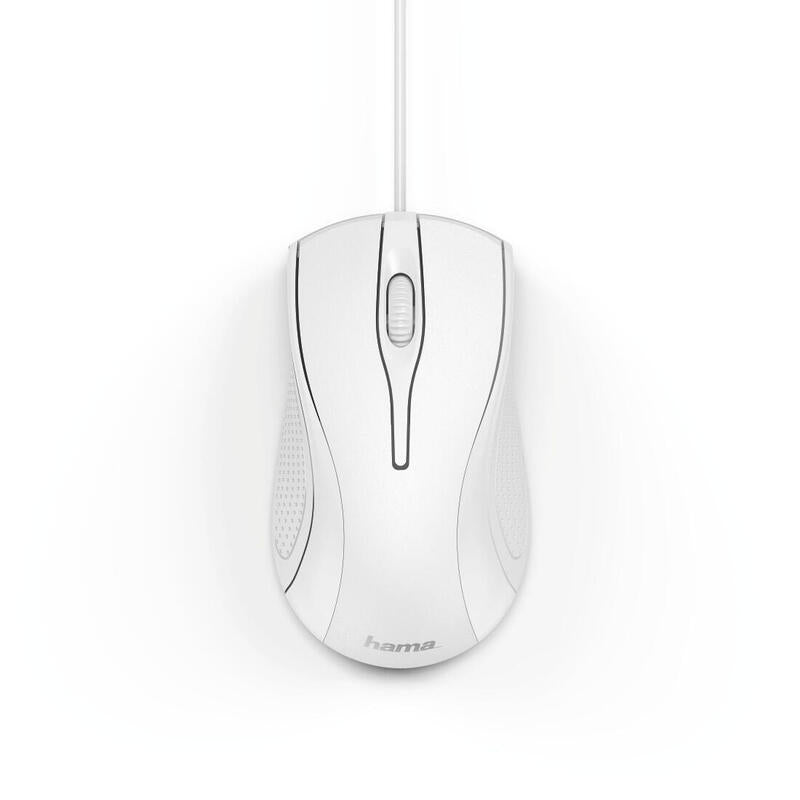 Hama Mc-200 Ratón Mano Derecha Usb Tipo A Óptico 1200 Dpi Blanco