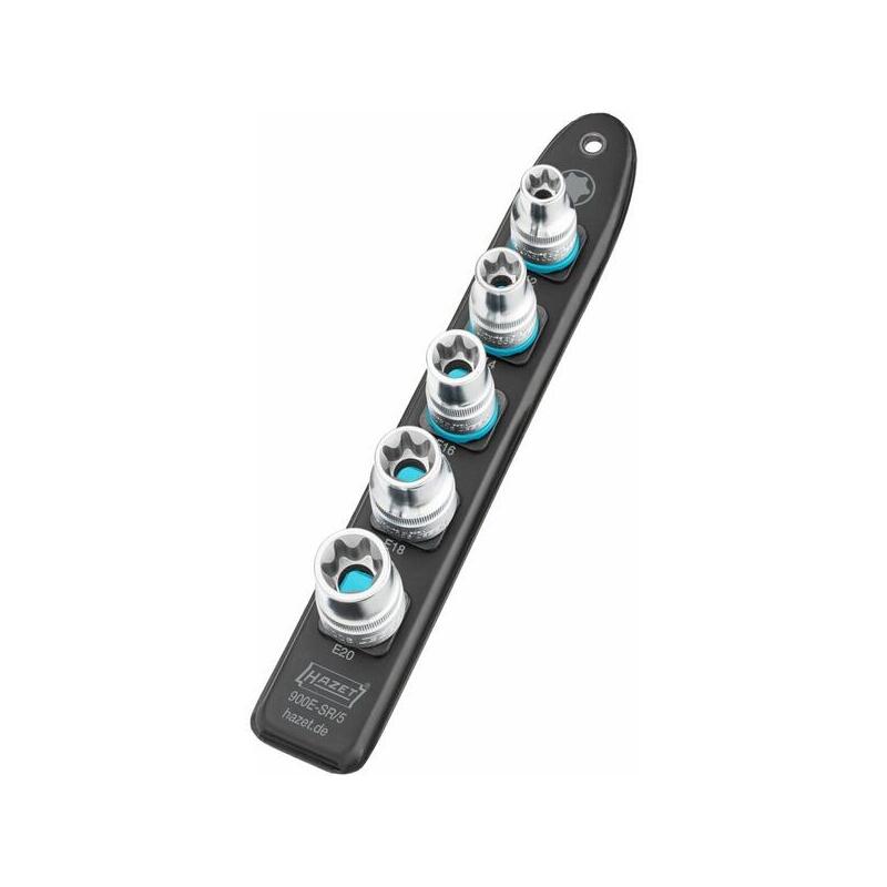 Hazet Smartrail 1/2" Juego De Llaves Aussen-Torx, 5-Piezas 900e-Sr/5