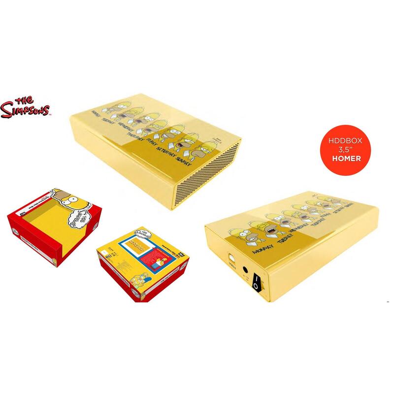 Hdd Caja-Ext. Usb 3,5 Sata Simpson Amarillo