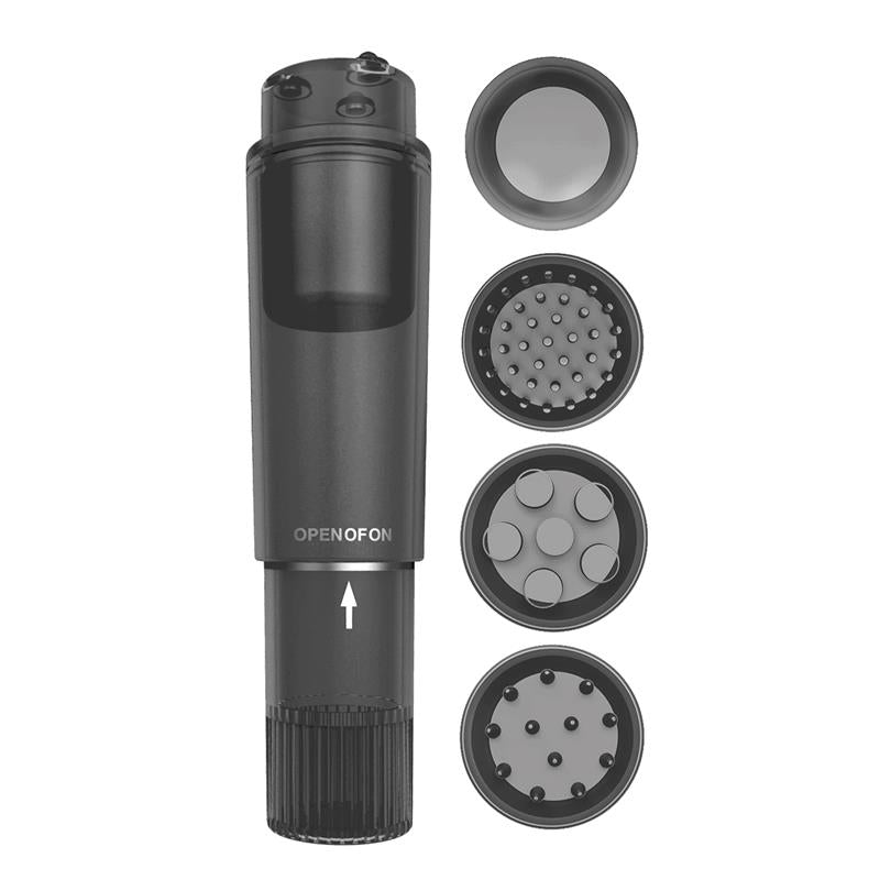 Estimulador Heady Con 4 Cabezales Negro