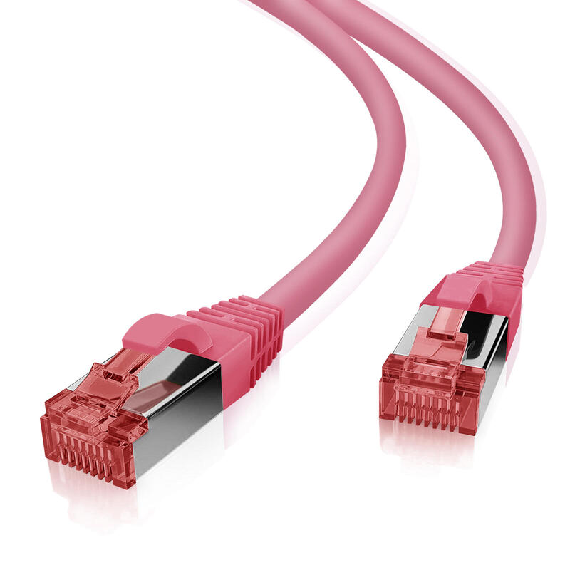 Helos Cable De Red Cat.6 Ghmt Awg 27/7 Magenta 1,0 M