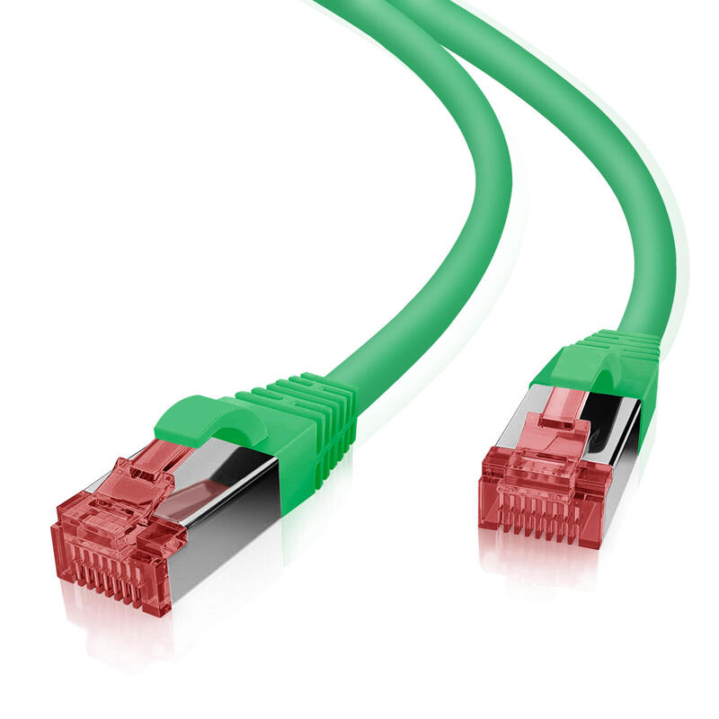 Helos Cable De Red Cat.6 Ghmt Awg 27/7 Verde 0,25 M