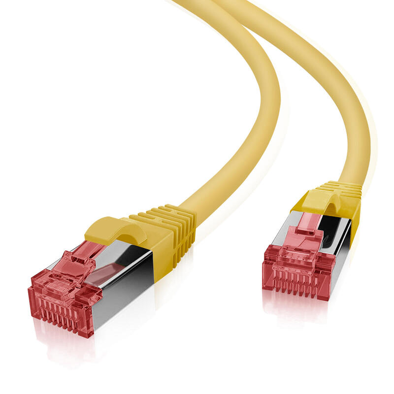 Helos Cable De Red S/Ftp Cat 6 Amarillo 0,25 M
