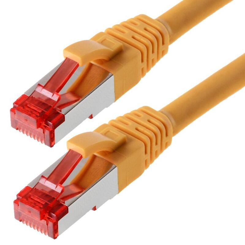 Helos Cable De Red S/Ftp Cat 6 Amarillo 1,0m