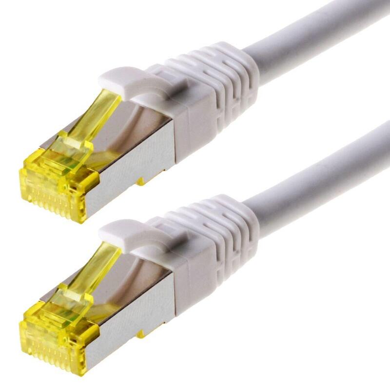 Helos Cable De Red S/Ftp Cat 6a Blanco 1,0m