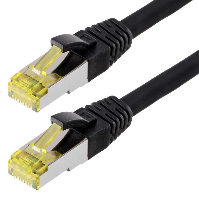 Helos Cable De Red S/Ftp Cat 6a Negro 5,0m