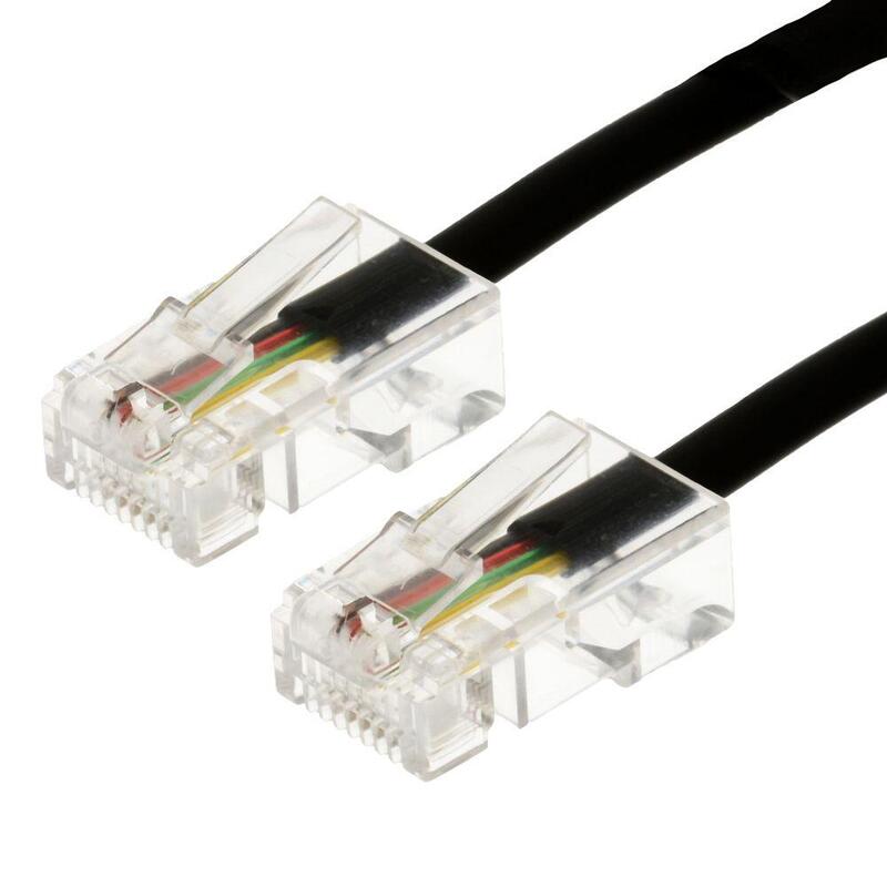 Helos Cable De Telefono 8p4c/8p4c, 4adr., 10 M,