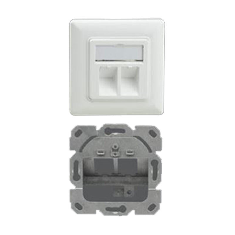 Helos Keystone - Roseta, Designfähig, 2-Fach, Reinweiss