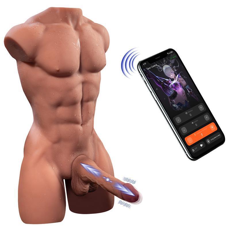 Henry Torso Con Dildo Desmontable, Thrusting Y App 15,7 Kg