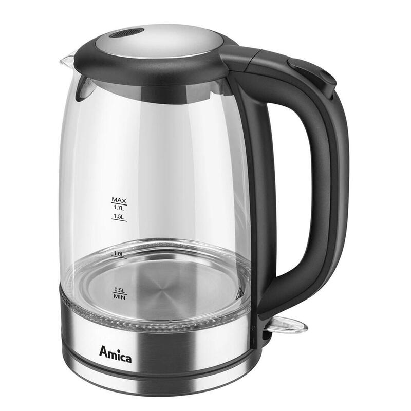 Hervidor Amica Szklany Kd 2050g Inox