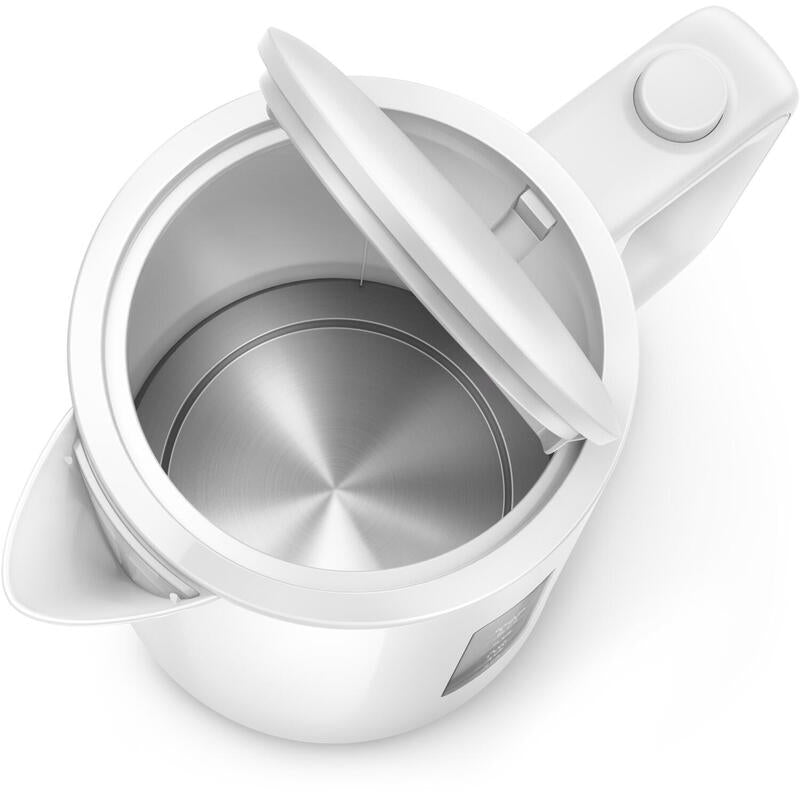 Hervidor De Agua Philips Series 3000 Blanca Plastico/1.7l/Filtro Micromalla/Tapa Con Resorte Hd9318/00