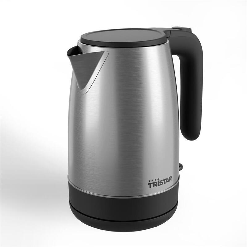 Hervidor De Agua Tristar Wk-1348 De Acero Inoxidable, 1,7 L, 2200 W, Color Negro.