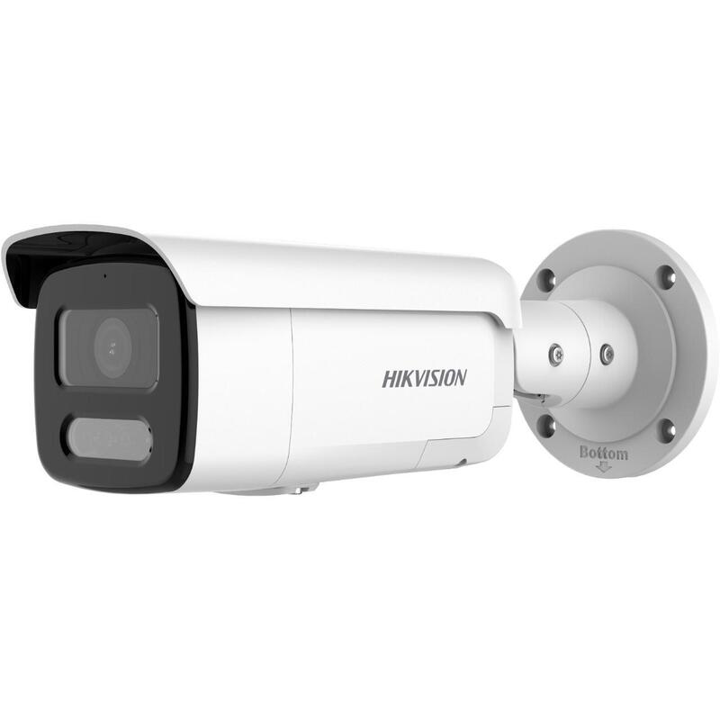 Hikvision Ds-2cd2t47g2-Lsu/Sl(2.8mm)(C) 4 Mp Colorvu Strobe Light And Audible Warning Fixed Bullet Network Camera