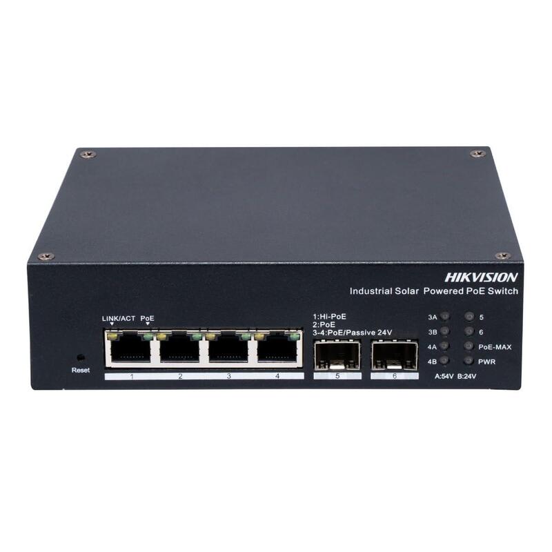 Hikvision Ds-3t1506hp-Ei-Ups/No Power Unit Managed Indumrie Solar Switch Poe