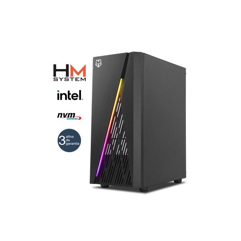 Hm System Intel Frost C2 Gaming Torre Rgb Intel Core I5-12400f 16gb Rgb (2 X 8gb Dual Channel)- 500gb M.2 Nvme Rtx 3050 8gb 700 W Noodd 3 Años Garantía 30 Días Doa