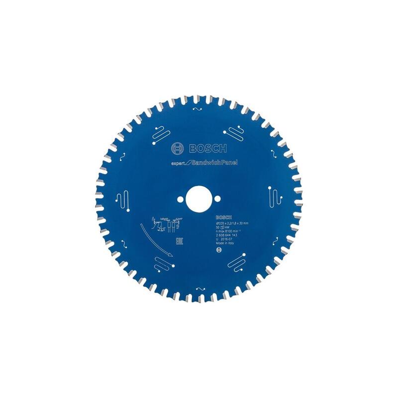 Hoja De Sierra Circular Bosch Professional Expert Para Paneles Sándwich, Ø 235 Mm, Diámetro 50z 30 Mm, Para Sierras Circulares Portátiles 2608644143