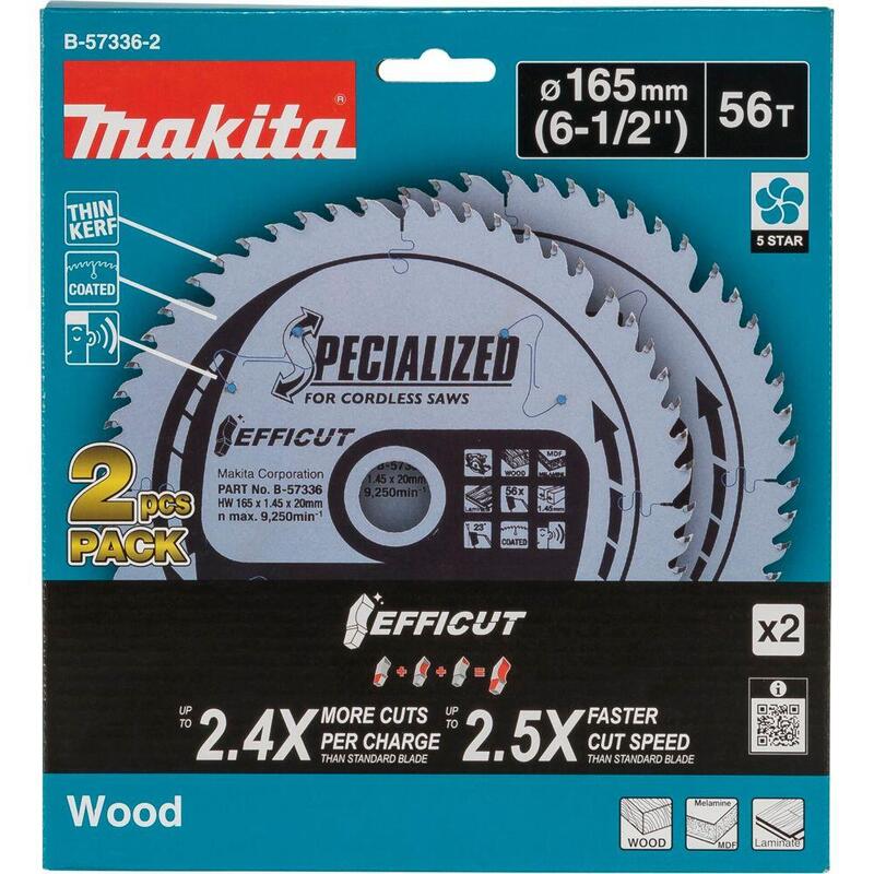 Makita B-57336-2 Efficut Sägeblatt 165x20x56z