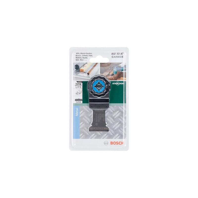Hoja De Sierra De Inmersión Bosch Professional Expert Aiz 32 At Metalmax 10 Piezas, Carburo, Ancho 32 Mm 2608901182