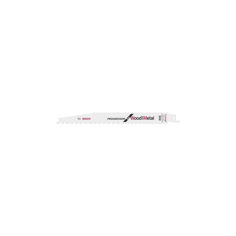 Hoja De Sierra De Sable Bosch Professional S 3456 Xf Progressor Para Madera Y Metal, 100 Piezas, Longitud 200 Mm 2608654418