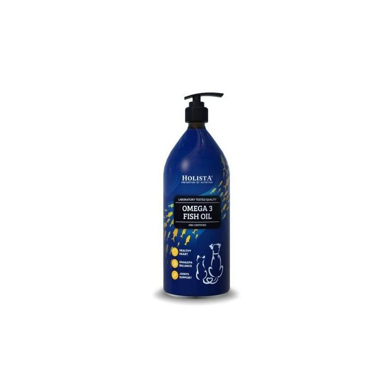 Holista Omega 3 Fish Oil - Suplementos Para Perros Y Gatos - 1000ml