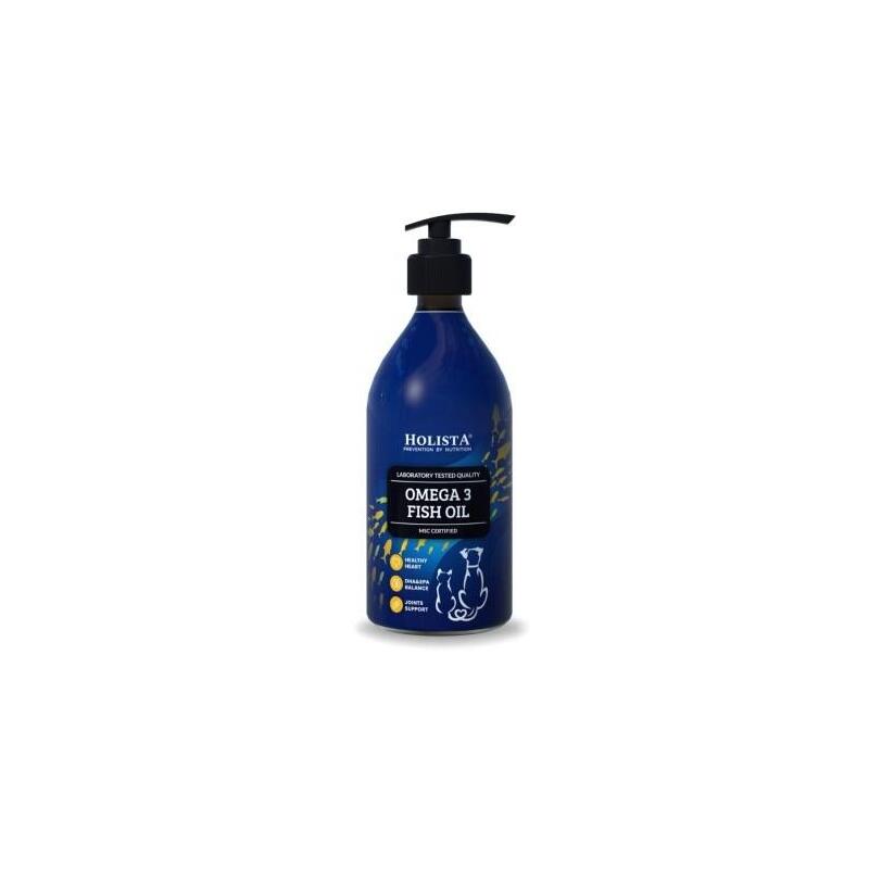 Holista Omega 3 Fish Oil - Suplementos Para Perros Y Gatos - 500ml