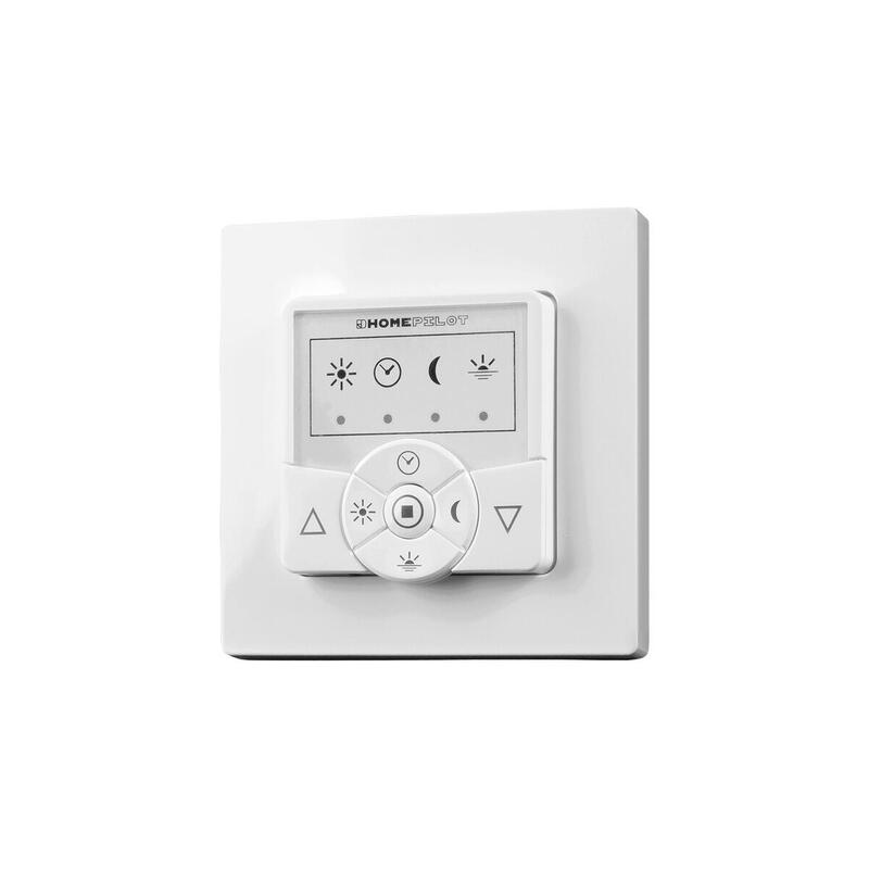 Homepilot Time Switch Classic Smart White, Para Motores De Obturador De Rodillos, 2in1: Botón Y Receptor En Un Dispositivo 10502002