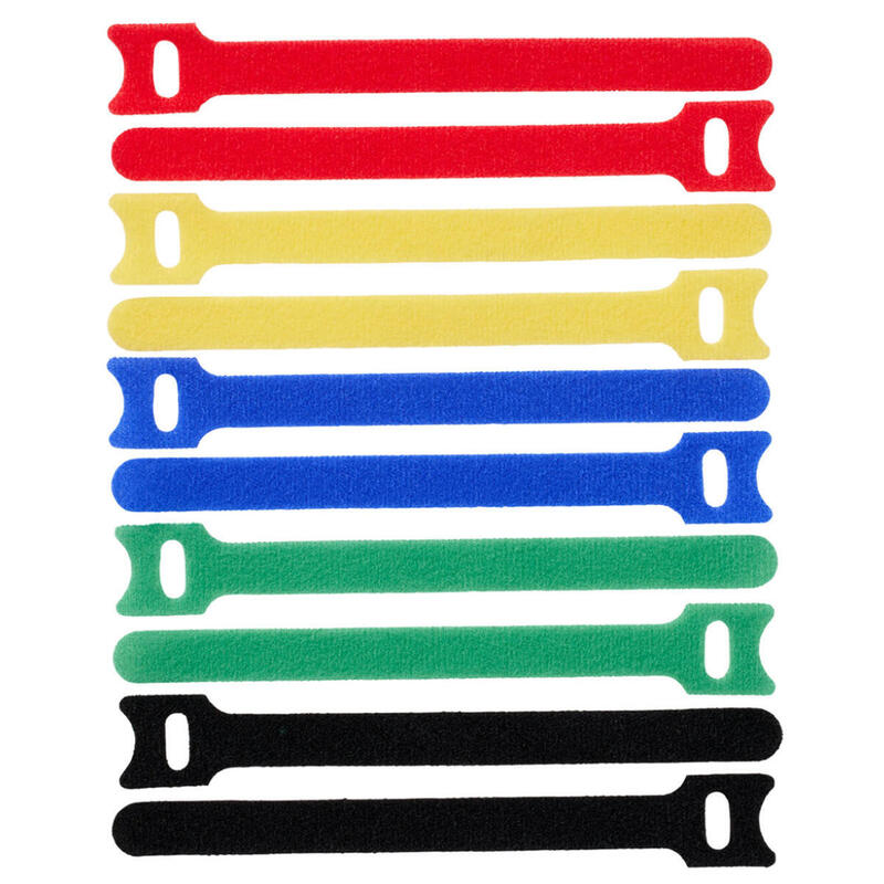 Hook And Loop 15cm X 12mm Multi 10pcs