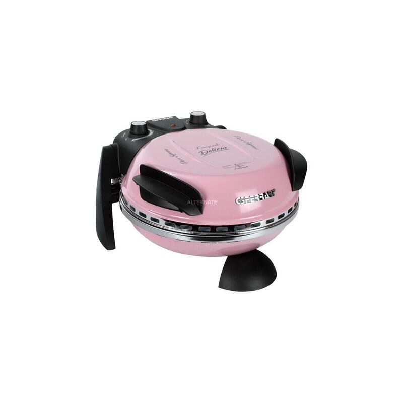 Horno Para Pizza G3 Ferrari Delizia G1000616 Rosa Claro, 1.200 Vatios, Para Pizza Ø 31cm G1000616