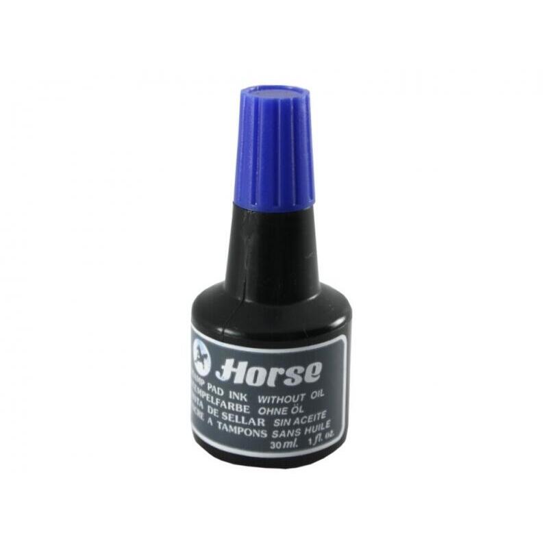 Horse Tinta Para Tampones - Sin Aceite - Frascos De 30cl - Azul