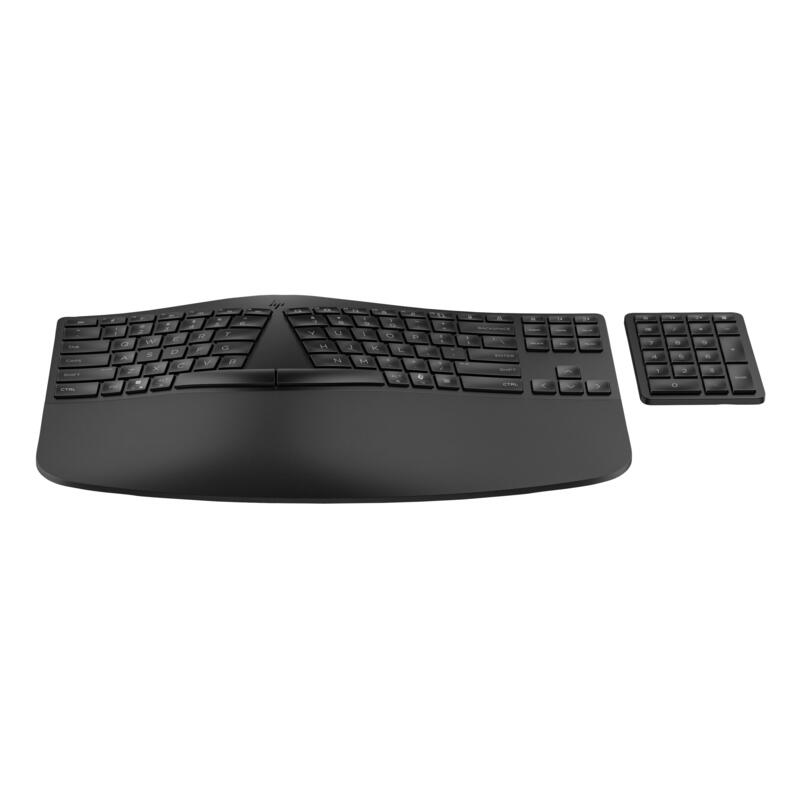 Hp 960 Blk Ergonomic Wireless Keyboard Teclado Hogar Rf Wireless + Bluetooth Negro
