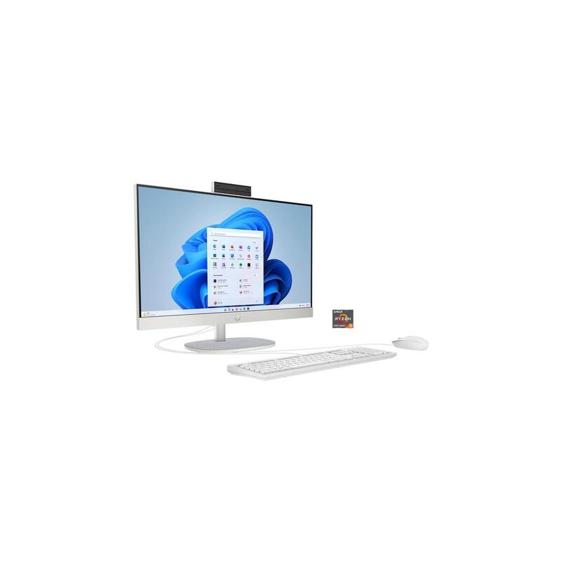Hp All-In-One 24-Cr0006ng, Sistema De Pc Blanco, Windows 11 Home De 64 Bits 8y3q0ea#Abd