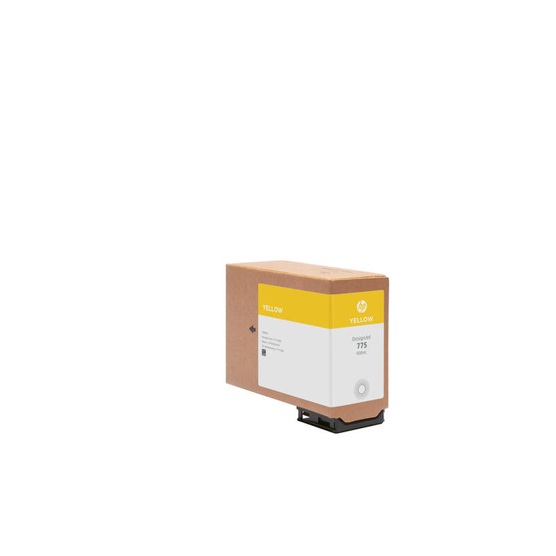 Hp Cartucho De Tinta 775 Amarillo De 500 Ml 1xb19a