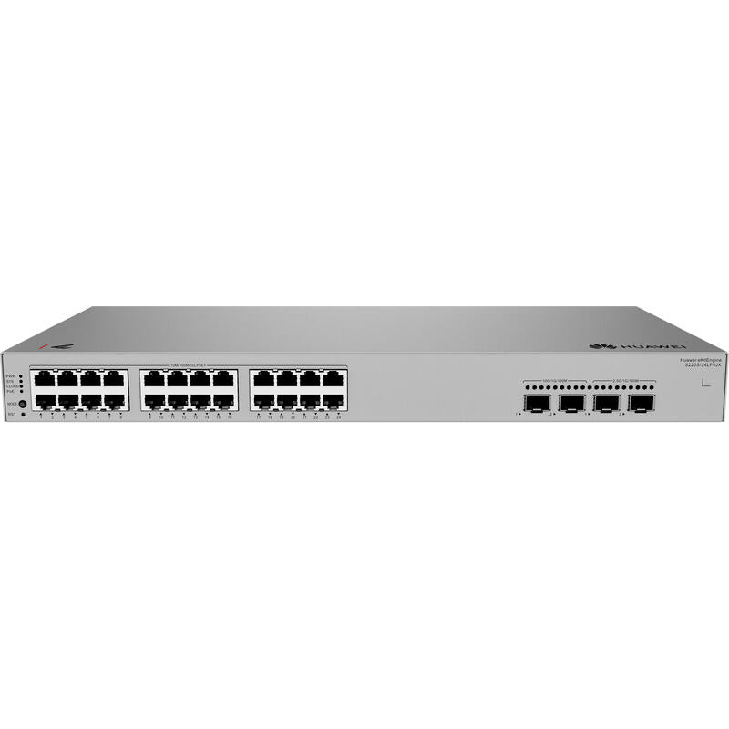 Huawei Data Communication S220s-24lp4jx S220s-24lp4jx S220s-24lp4jx 24x10 100 1000base-T Ports 195 W Poe+ 2x10ge Sfp+ Ports