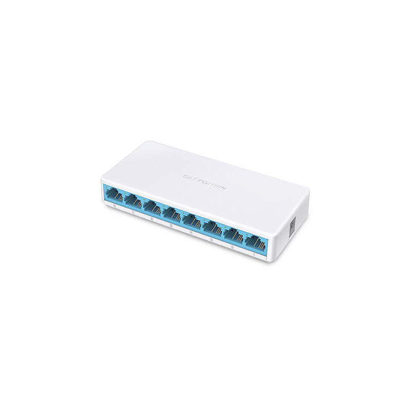 Hub Switch 8 Ptos 10/100 Mercusys Ms108 8xfast Ethernet / Tamaño Reducido Ms108