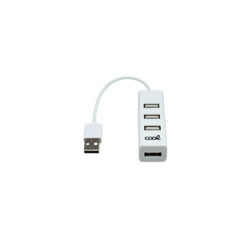 Hub Usb 2.0 Universal Cool 4 Puertos Usb Blanco