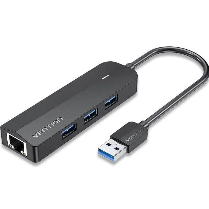 Hub Usb 3.0 Vention Chnbb Rj45 3xusb 1xmicrousb Pd