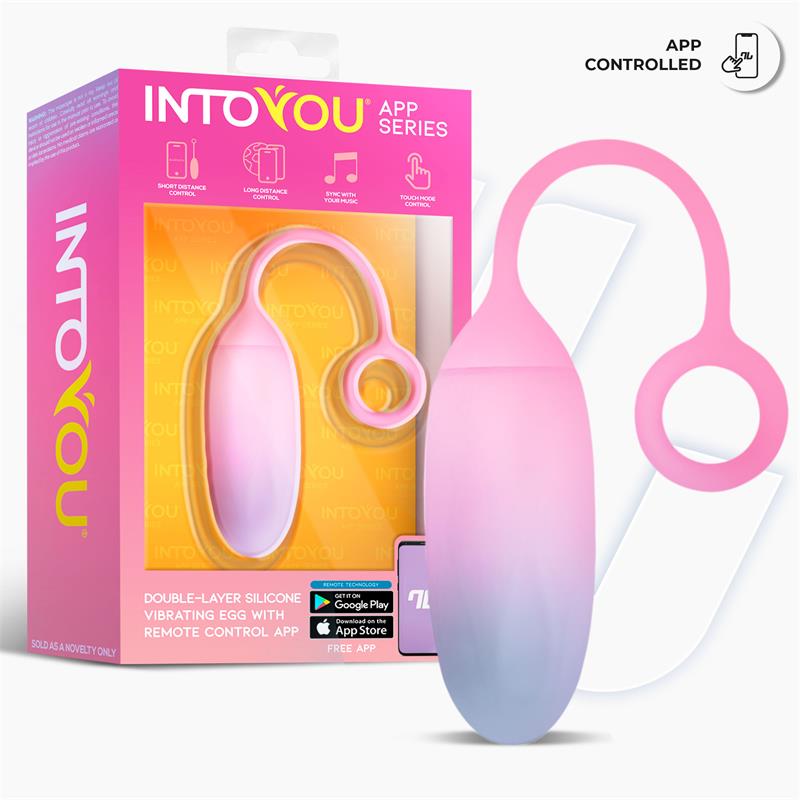 Huevo Con App Silicona Doble Capa Degradado