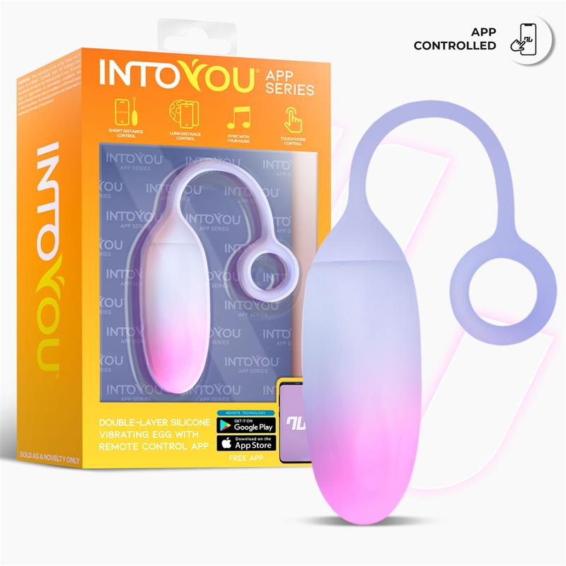 Huevo Con App Silicona Doble Capa Degradado