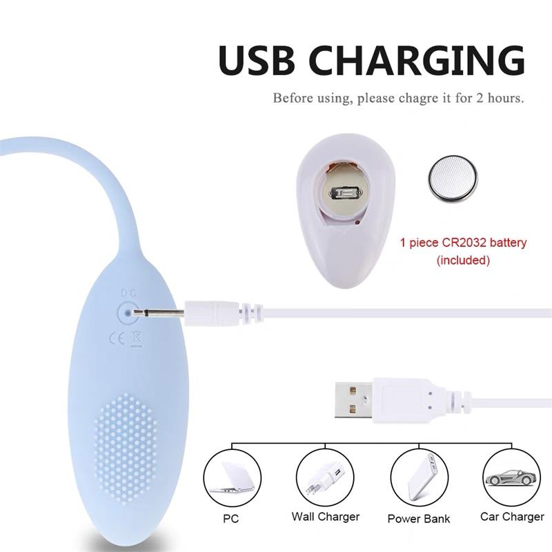 Huevo Vibrador Con Control Remoto Azul