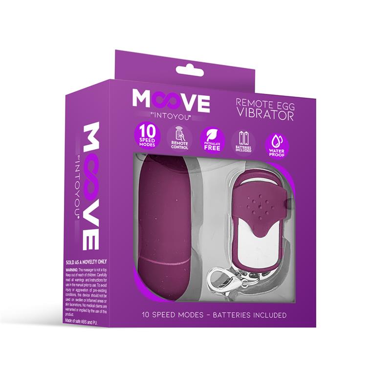 Huevo Vibrador Con Control Remoto Púrpura Oscuro