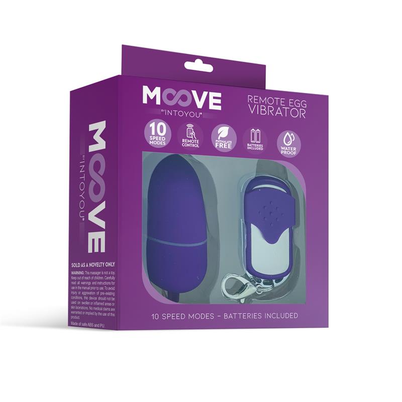 Huevo Vibrador Con Control Remoto Mini Púrpura