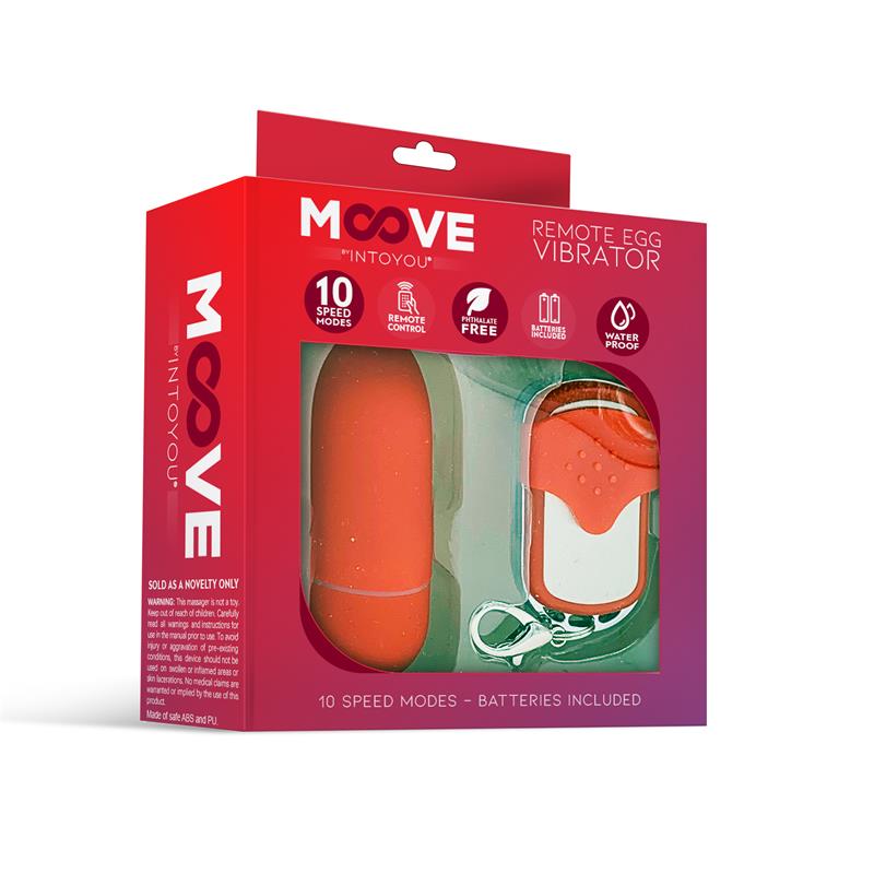 Huevo Vibrador Con Control Remoto Rojo