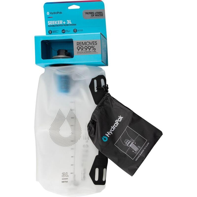 Hydrapak Seeker 4l Trinktank Mit Filter Transparent
