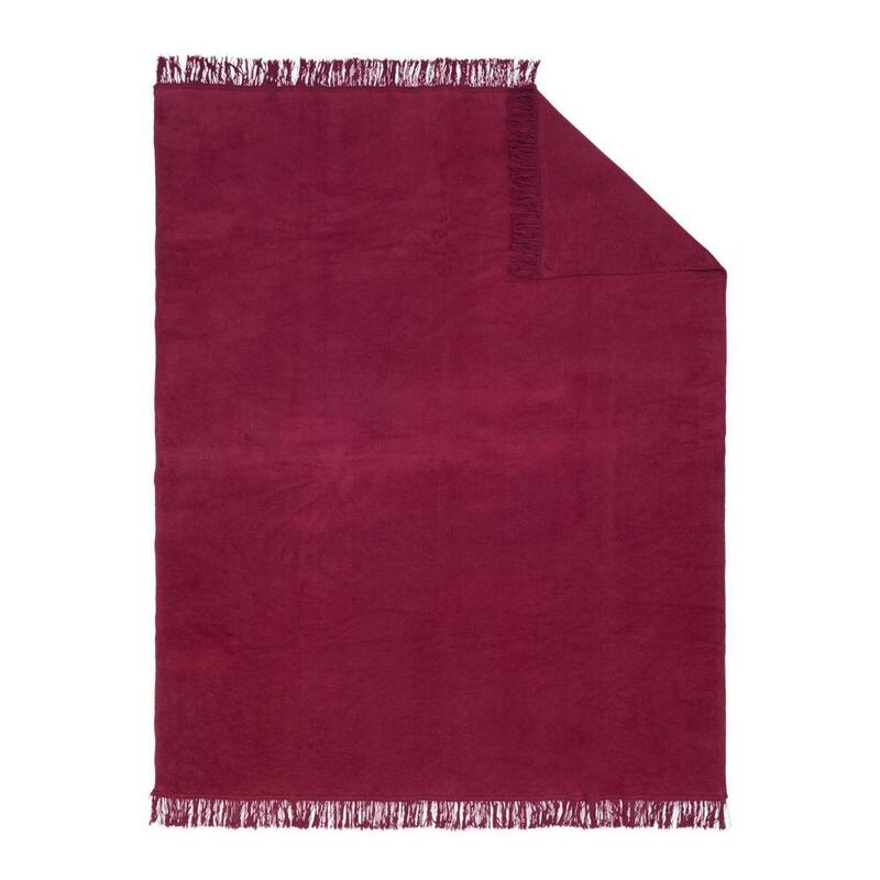 Ibena Uni Manta Braga Rojo 150x200