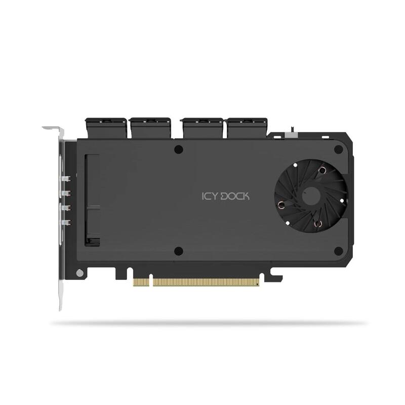 Icy Dock Adaptador 4 X M.2 Nvme Ssd Mobile Rack Adaptador Card F