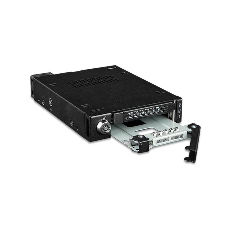 Marco De Inmalación Icydock 2x6,3cm U.2 U.3 Nvme 3.5" Ssd Negro